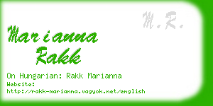 marianna rakk business card